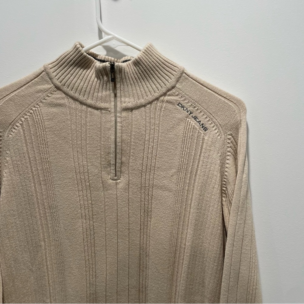 DKNY Jeans Quarter Zip Sweater